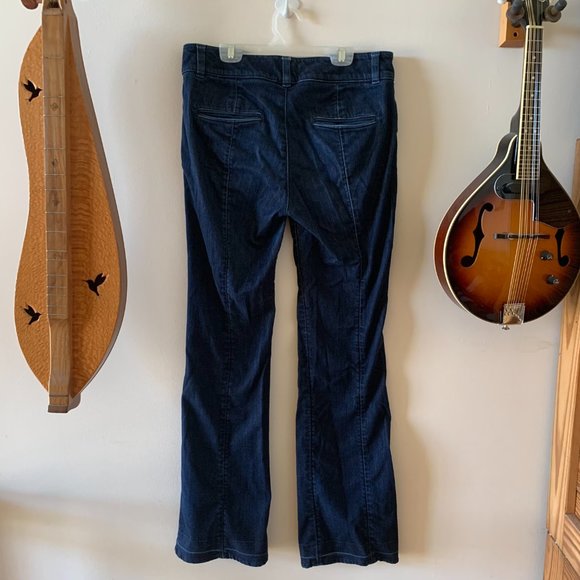 Ann Taylor Size 6 Dark Blue Bootcut Jeans - Picture 6 of 9